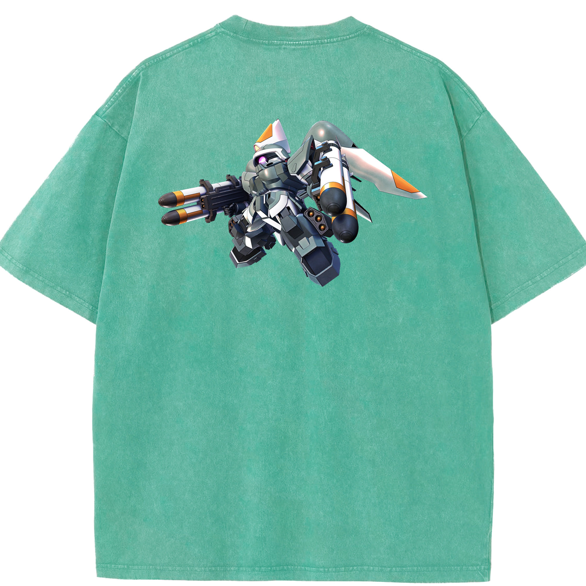 （画像用） 機動戦士ガンダム Mobile Suit Gundam 綿100% ヴィンテージ風 半袖Tシャツ（背面プリント）